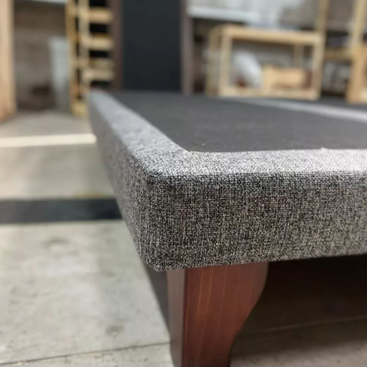 DULCES SUEÑOS - Base Europea Premium Super King  Espuma  Patas Rosen  GRIS OSCURO