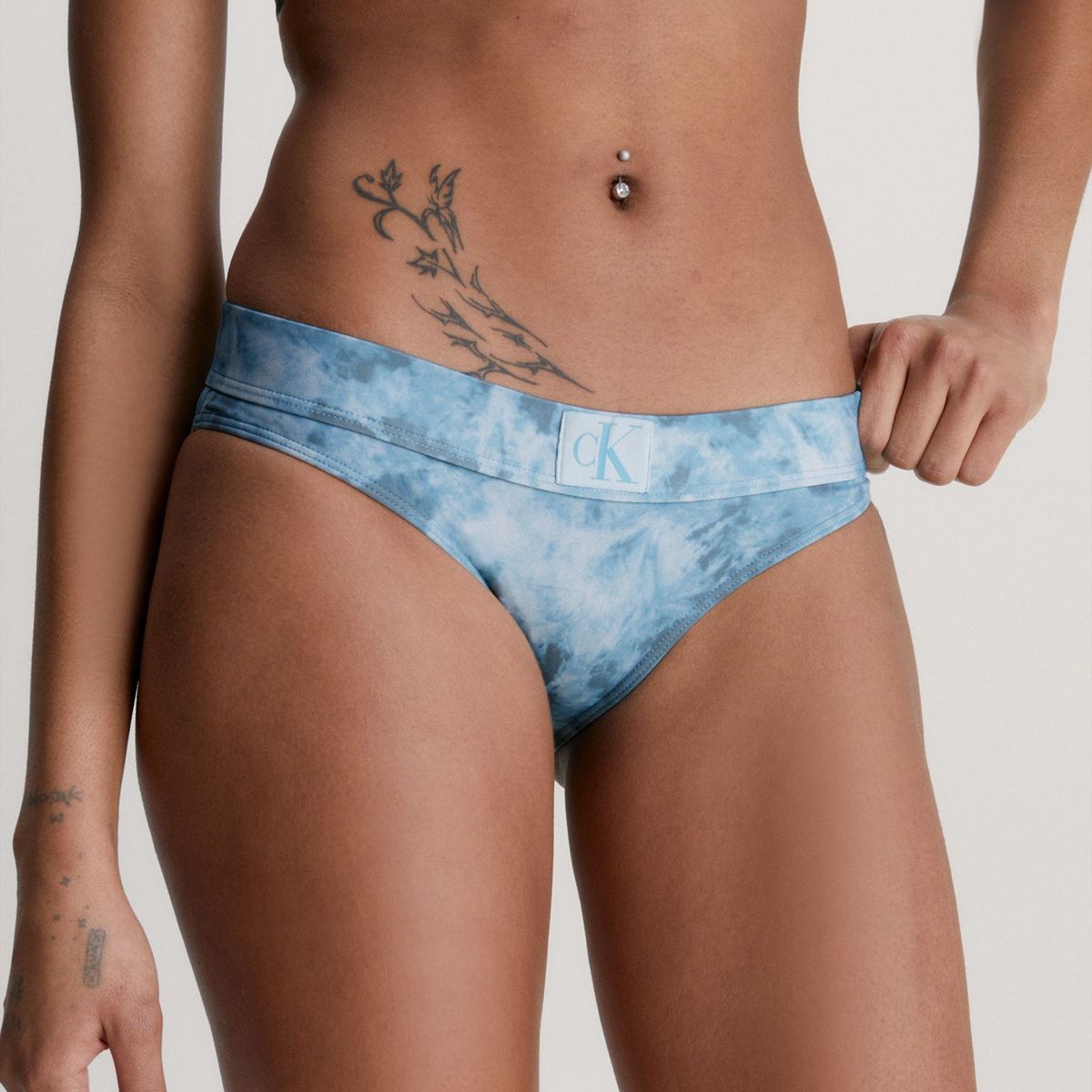 CALVIN KLEIN - Parte Inferior de Bikini CK Authentic Celeste Calvin Klein