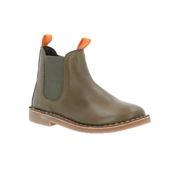 Botín Cuero Verde Niño Wotton [30-35]
