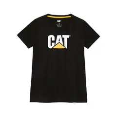 CAT - Polera Manga Corta Mujer Women'S Tm Logo Tee Negro