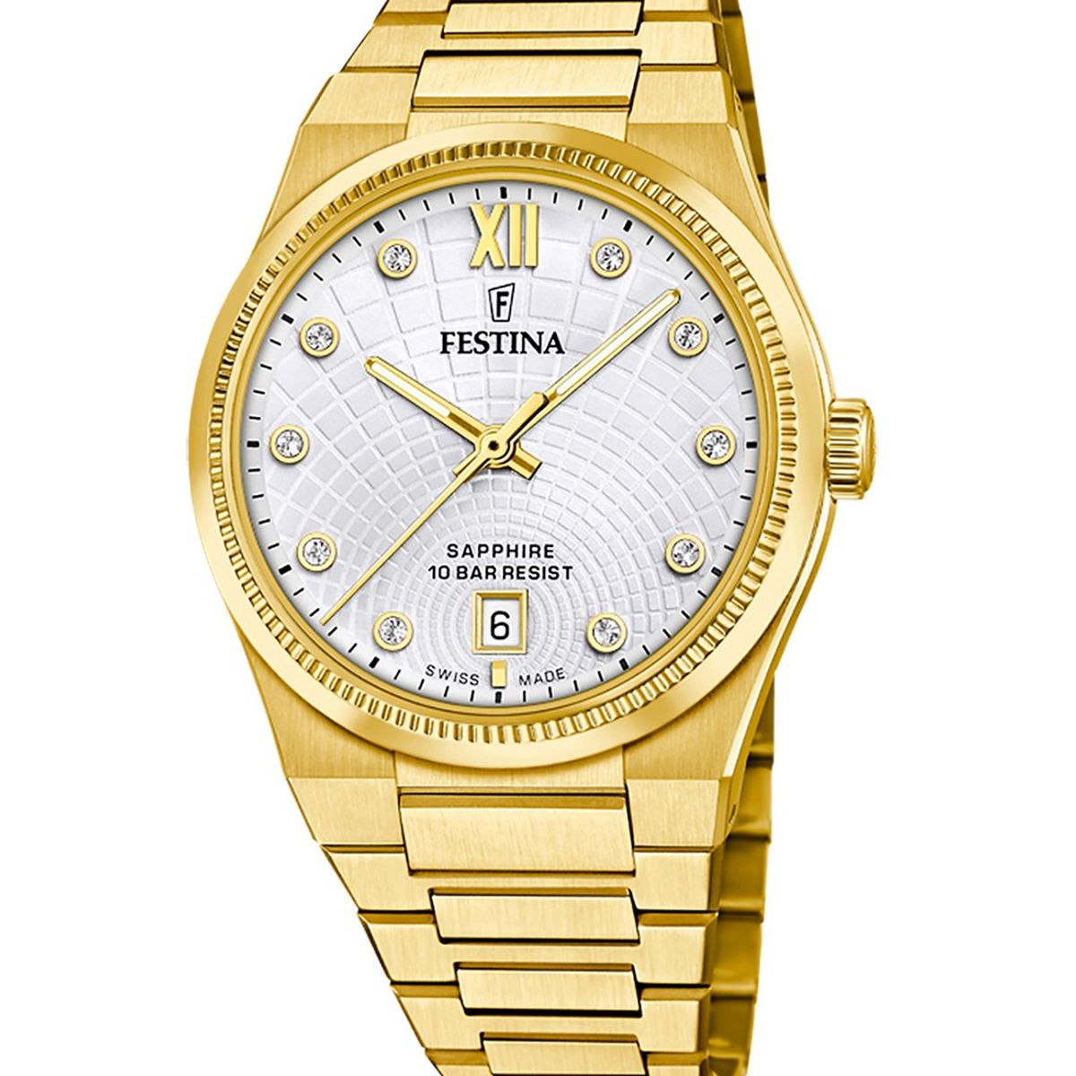 FESTINA SWISS - Reloj F20058/1 Festina Swiss Plateado Mujer Rive Collection