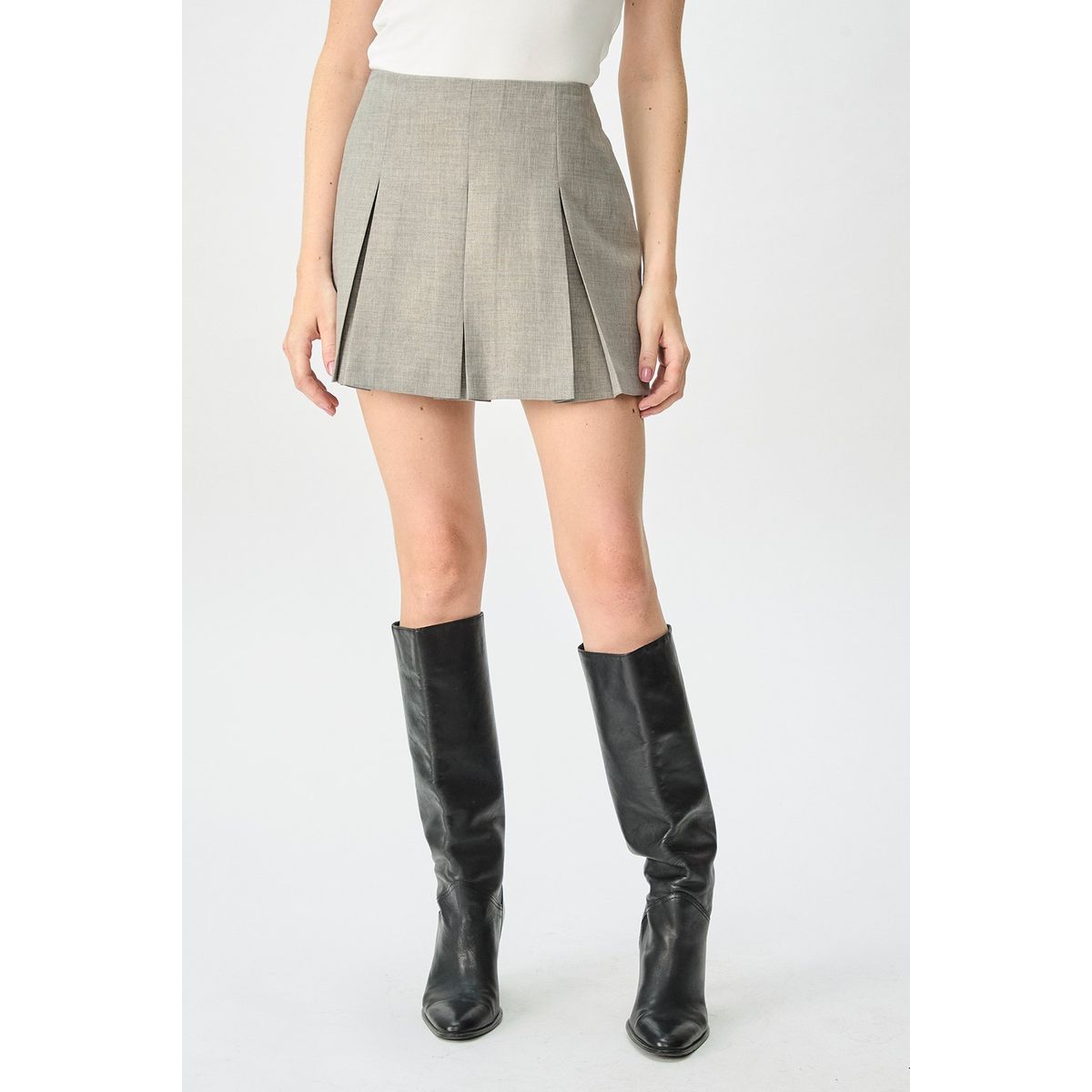 IO - Falda Short Gris Mujer Io