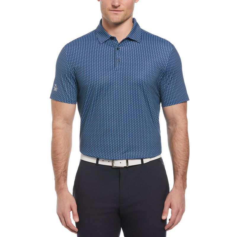 ORIGINAL PENGUIN - Polera Polo De Hombre Pete Estampado Navy Original Penguin