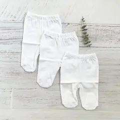 WAWABABY - Pack Wawa 3 Patitas Blancas Algodón Pima