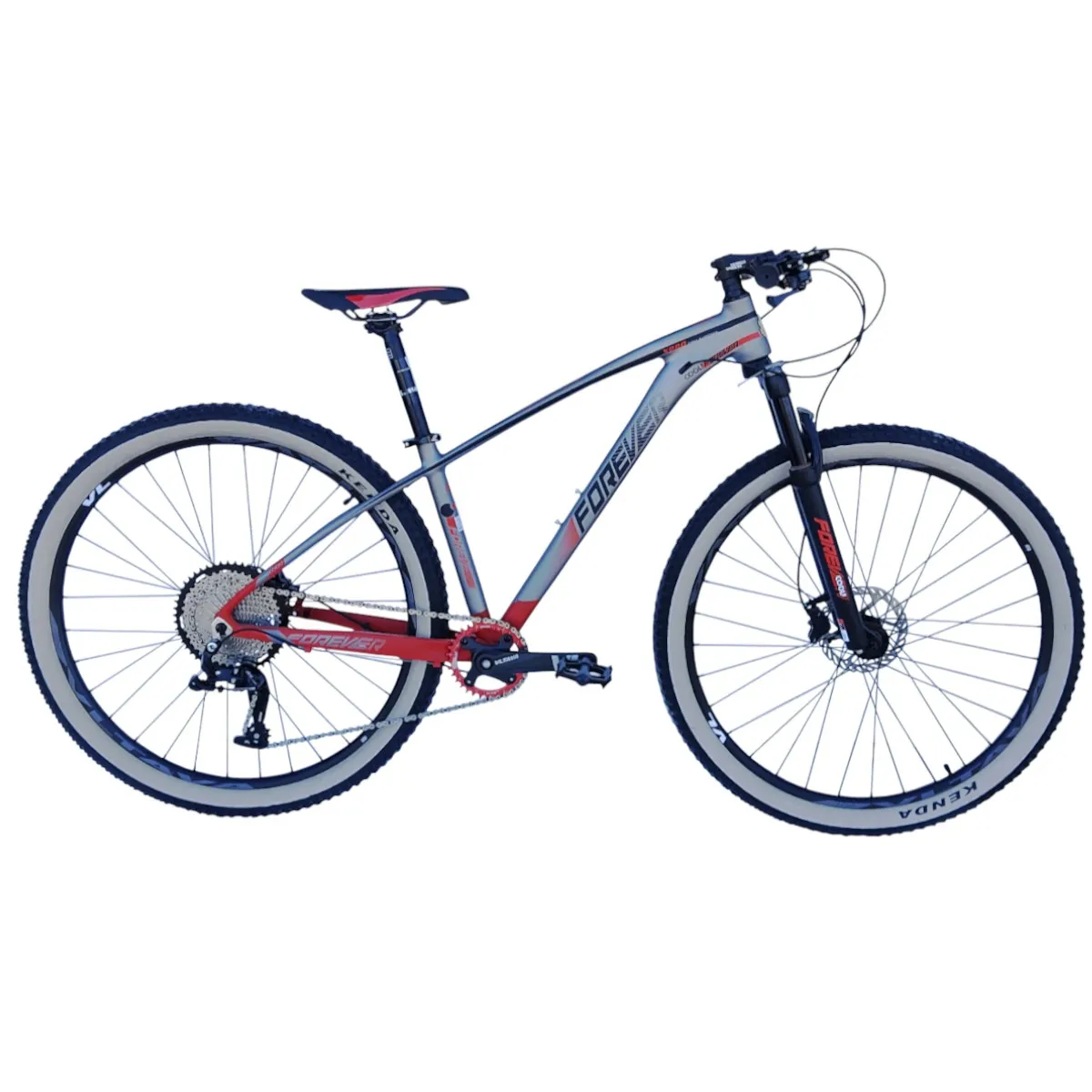 GENERICO - Bicicleta aro 29 Forever X880 Gris Rojo