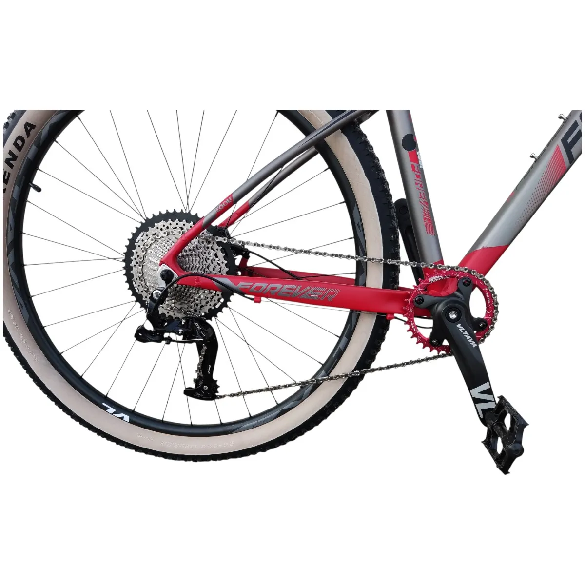 GENERICO - Bicicleta aro 29 Forever X880 Gris Rojo