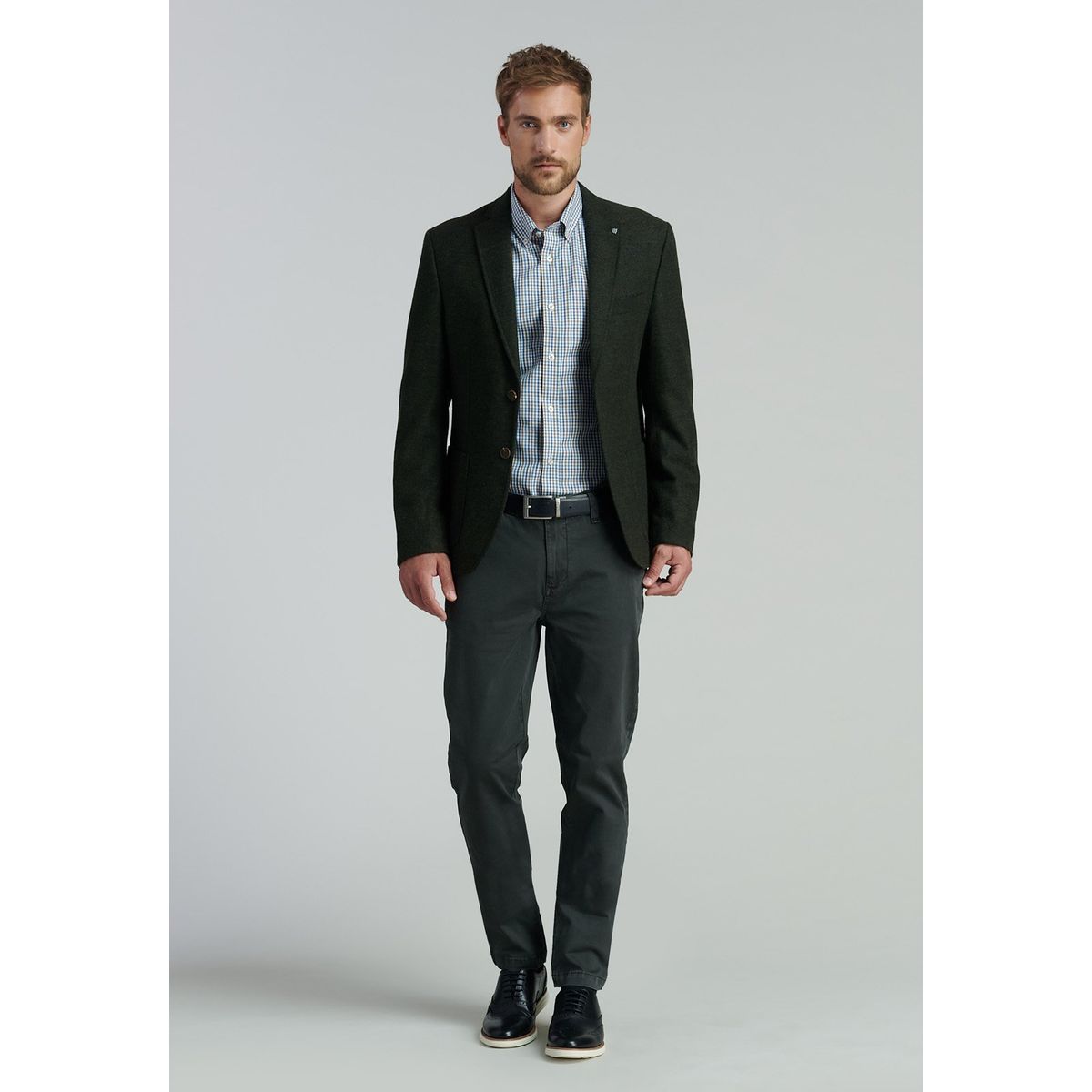FEROUCH - Blazer Creenville Smart Casual Verde Ferouch