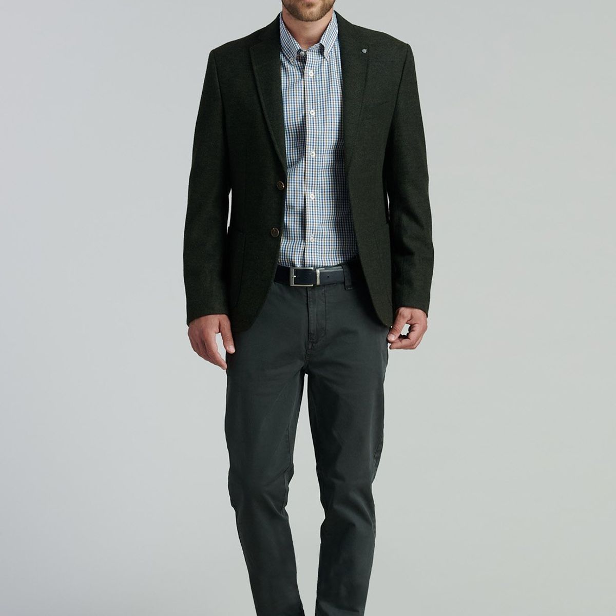 FEROUCH - Blazer Creenville Smart Casual Verde Ferouch