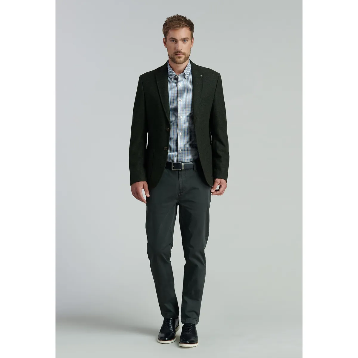 FEROUCH - Blazer Creenville Smart Casual Verde Ferouch