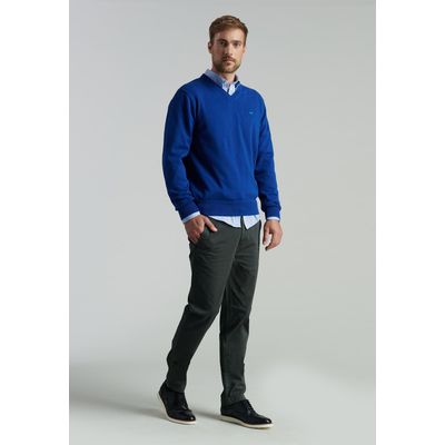 Imagen 2 del producto Sweater V Neck Solido F Smart Casual Azul