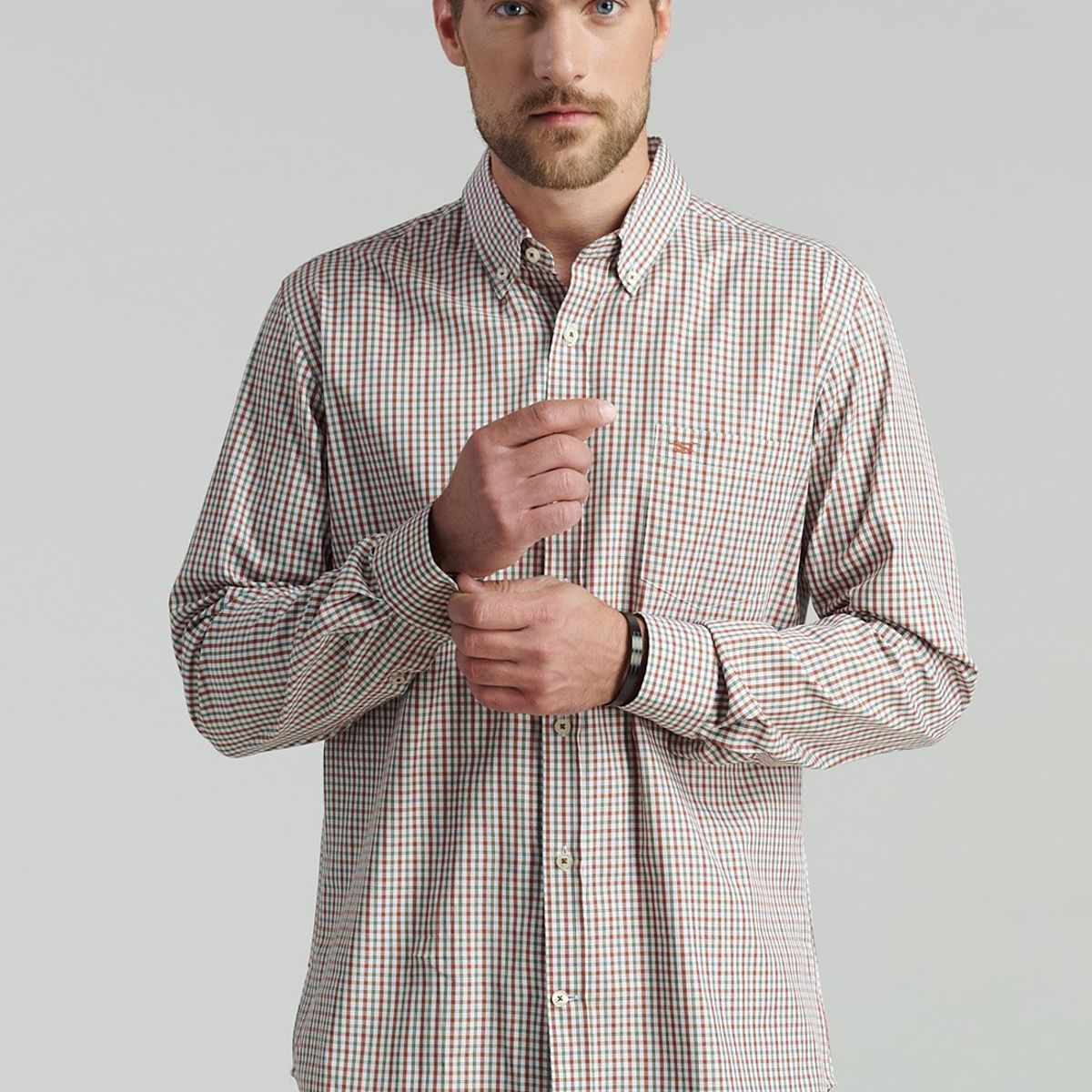 FEROUCH - Camisa Brooklyn Smart Casual Rojo Ferouch