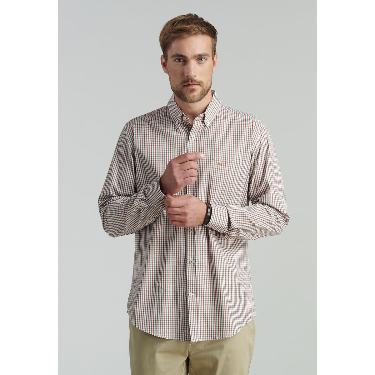 FEROUCH - Camisa Brooklyn Smart Casual Rojo Ferouch