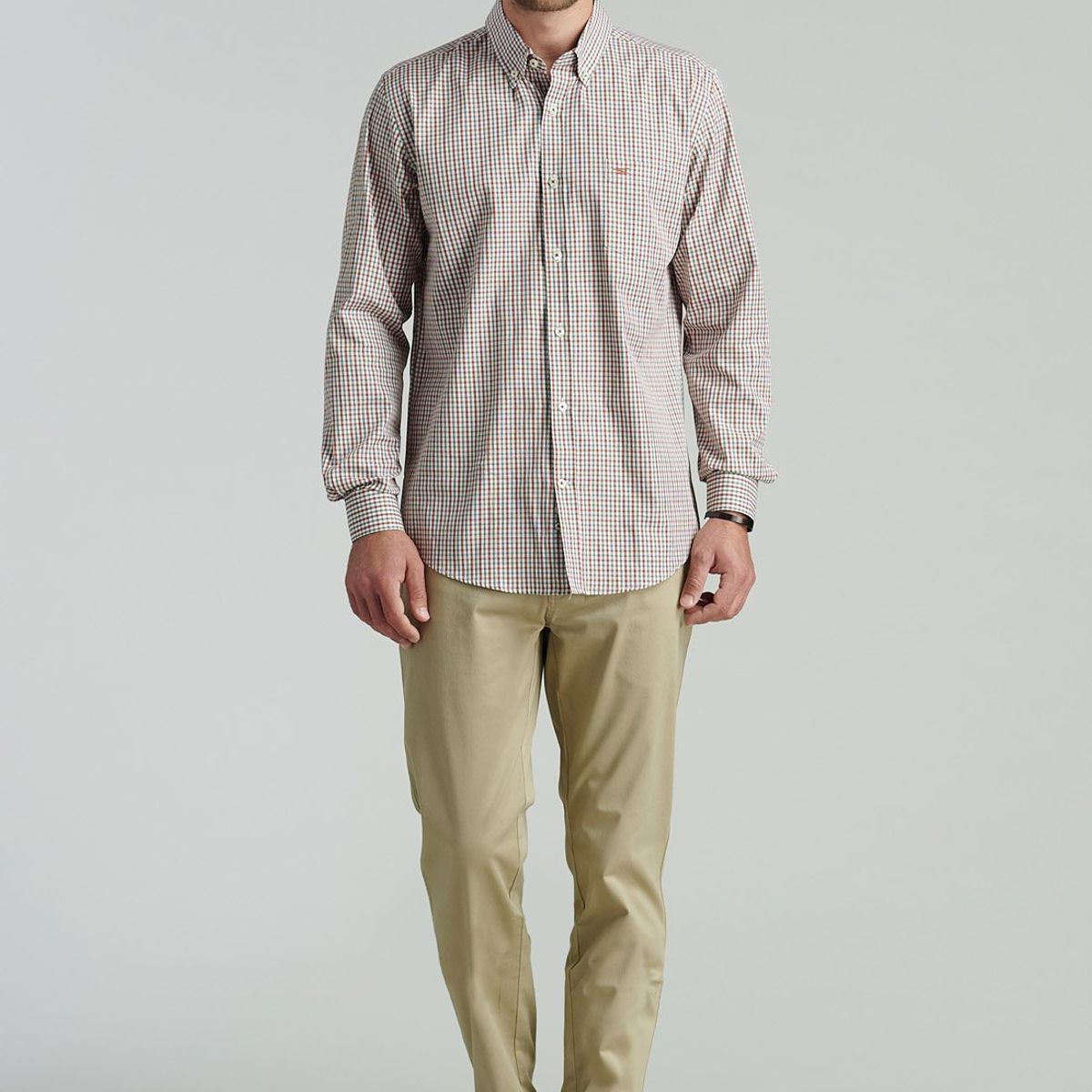 FEROUCH - Camisa Brooklyn Smart Casual Rojo Ferouch