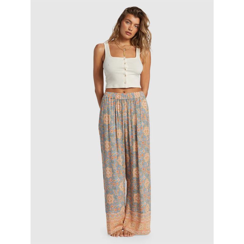 BILLABONG - Pantalón Mujer Follow Me 2 Celeste BILLABONG