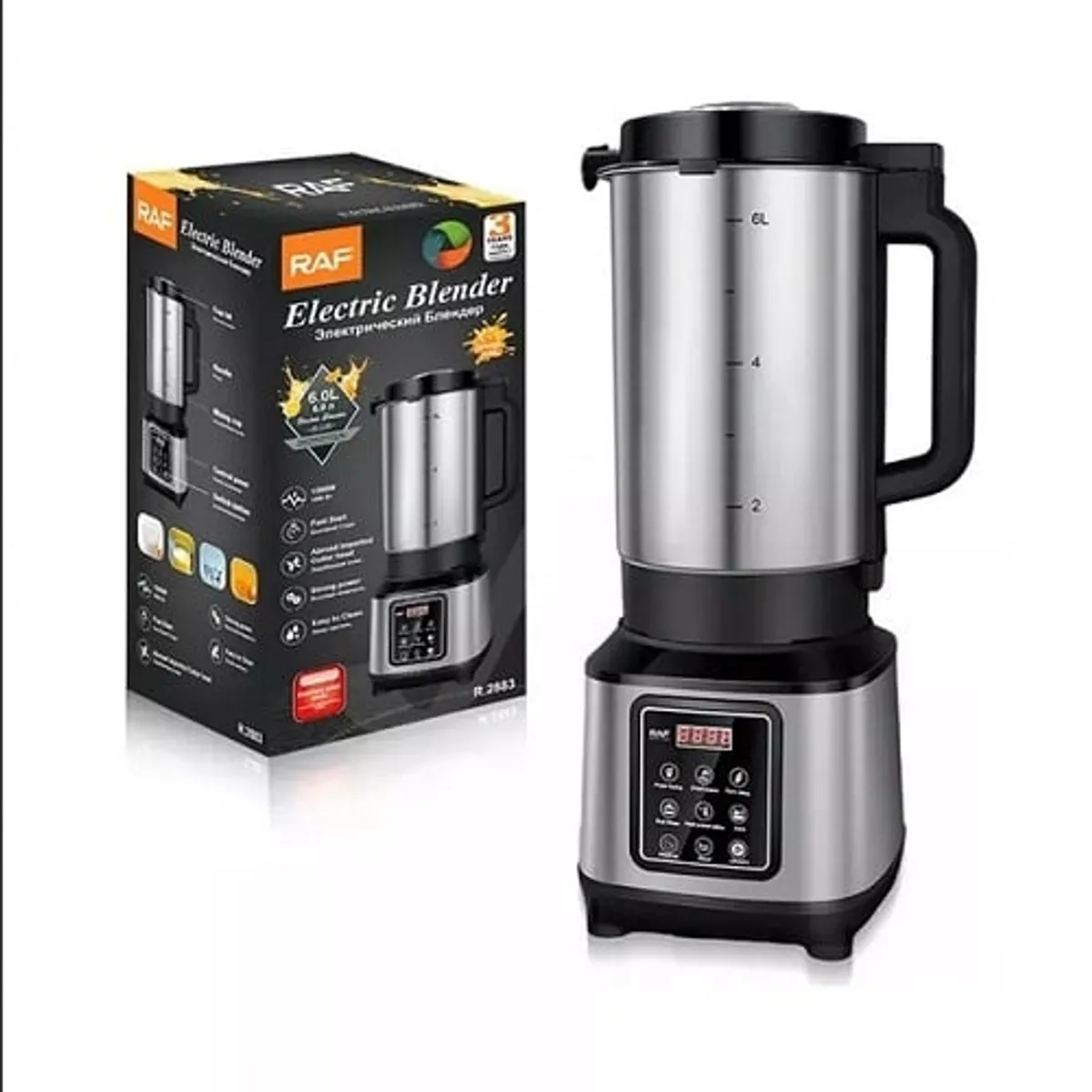 RAF - Licuadora Juguera Industrial De 6 Litros 1500w R.2883