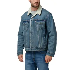 LEVIS - Chaqueta Hombre Sherpa Trucker Azul