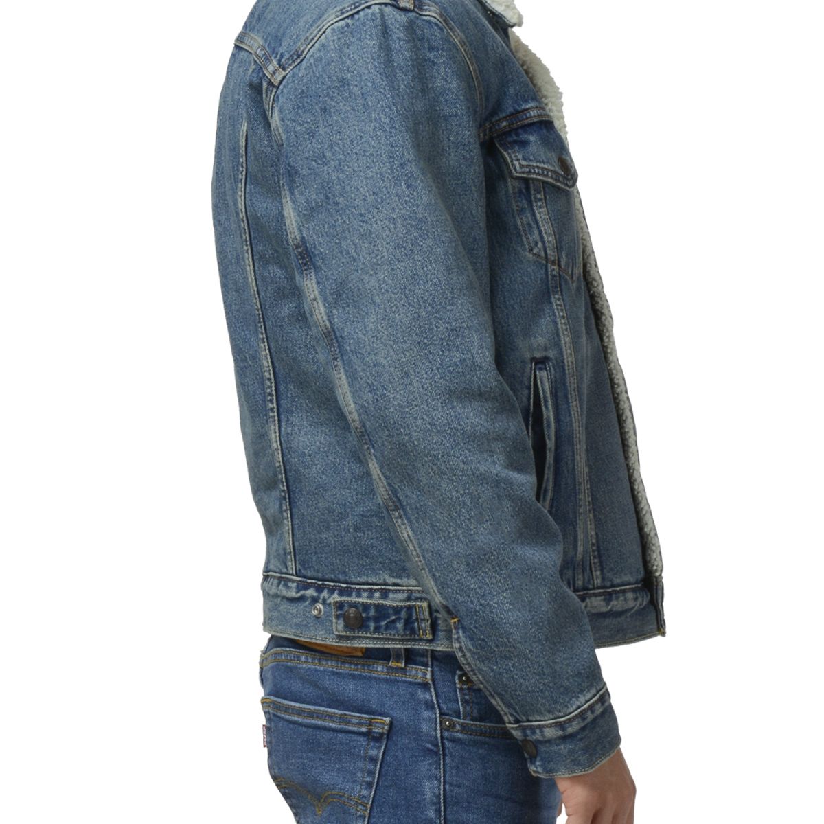 LEVIS - Chaqueta Hombre Sherpa Trucker Azul Levis