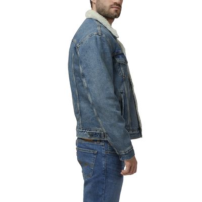 Imagen 2 del producto Chaqueta Hombre Sherpa Trucker Azul