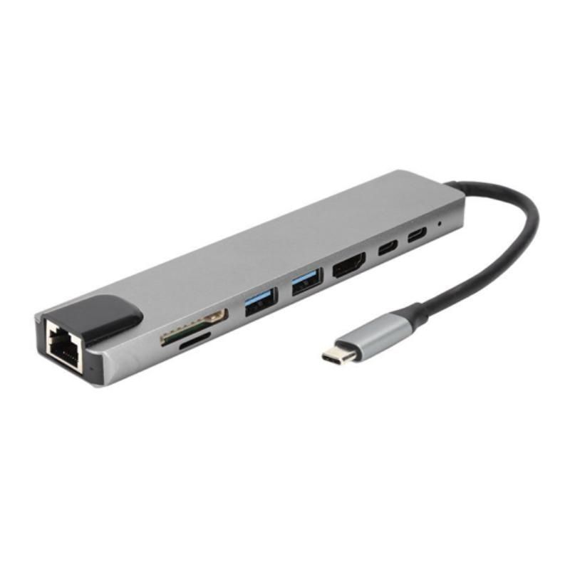 PHILCO - Hub 8 en 1 Multifunción Philco USB-C
