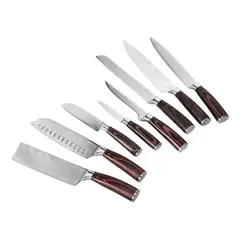ZERO KNIVES - Set 8 Cuchillos - - Bright Set - Madera