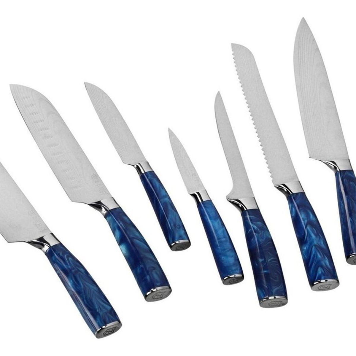 ZERO KNIVES - Set 8 Cuchillos - Zero Knives - Bright Set - Azul