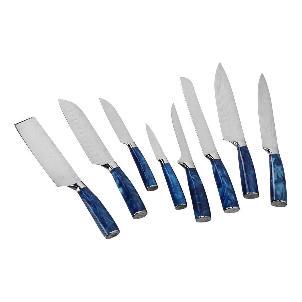 ZERO KNIVES - Set 8 Cuchillos - Zero Knives - Bright Set - Azul