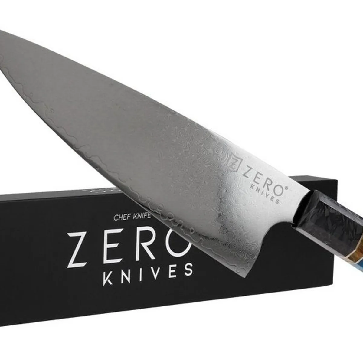 ZERO KNIVES - Cuchillo Acero Damasco 80 - Zero Knives - Blend Mammoth