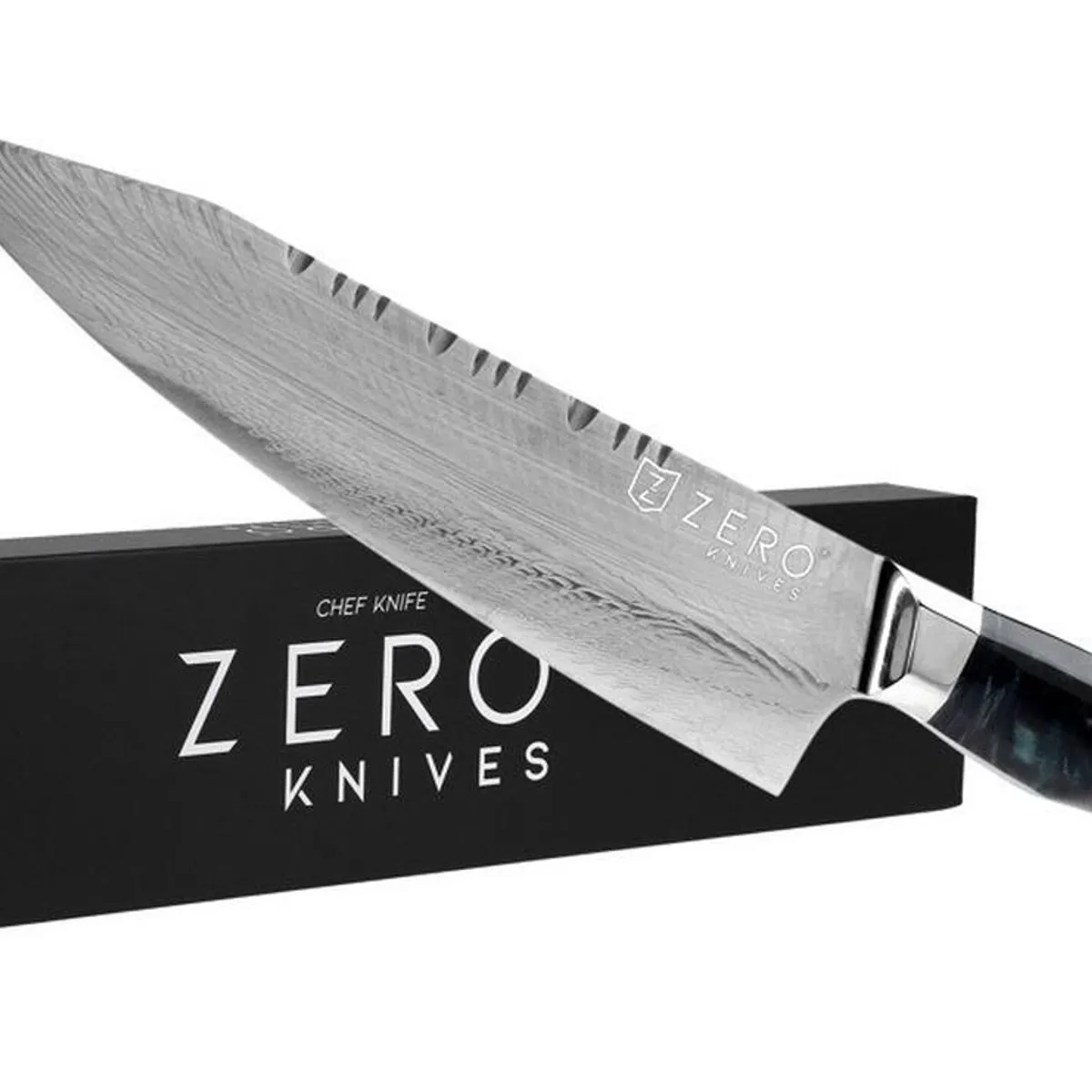 ZERO KNIVES - Cuchillo Acero Damasco 80 - Zero Knives - Chef Kiritsuke