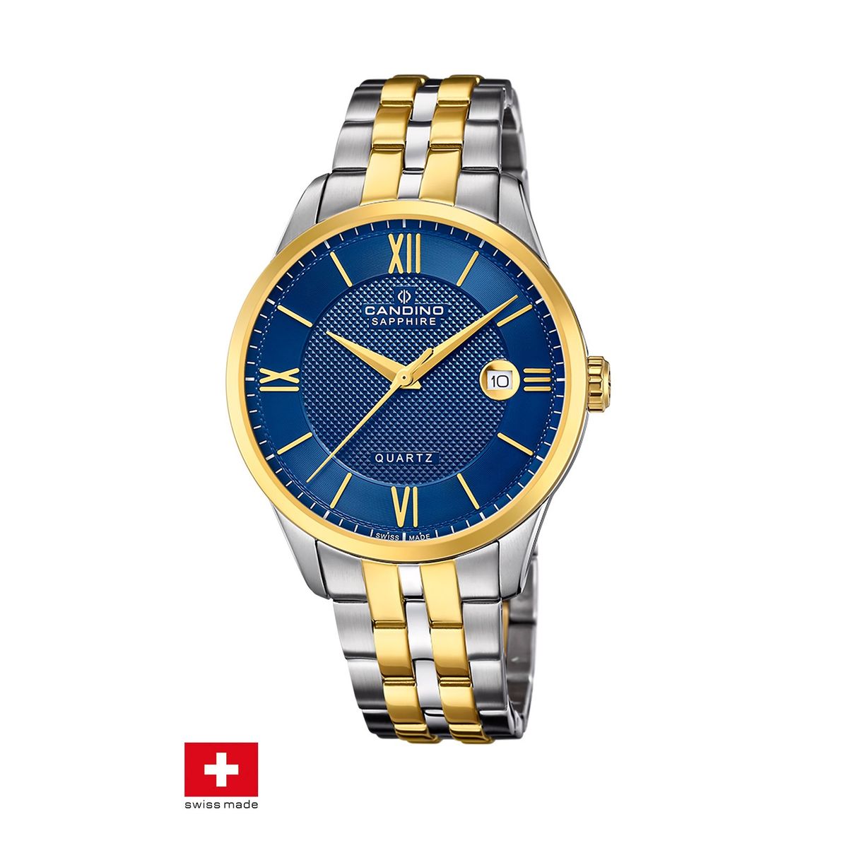 CANDINO - Reloj C4706/B Candino Swiss Azul Petróleo Hombre Couples Classic