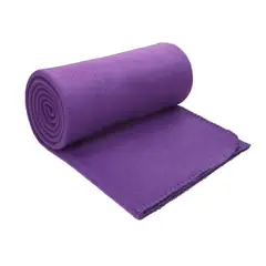 RANCO - Frazadas de polar 1,5 plazas lisa MORADA 320gr/m2 - Textil