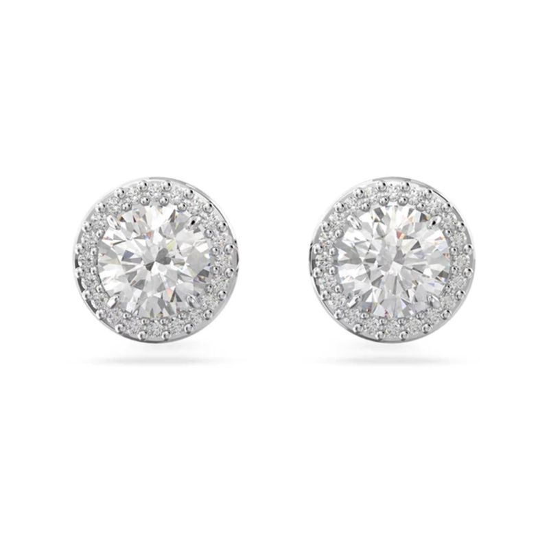 JB JOYAS BARON - Aros Swarovski Botón Una Angelic.-