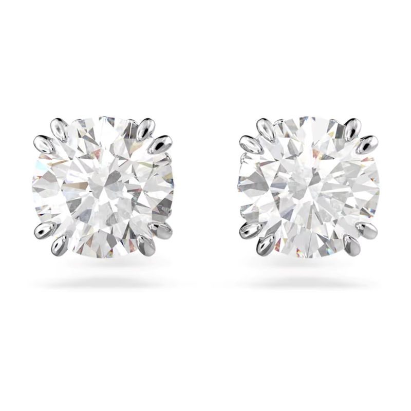 JB JOYAS BARON - Aros Swarovski Botón Stilla.-