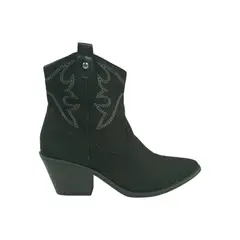 PAND G - Botín Negro Texano Mujer