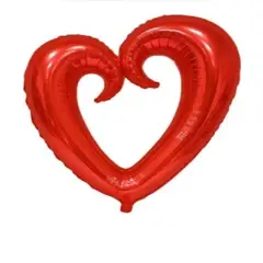 BAUL MAGICO - Globo Metalico Corazón Rojo 100x108cm B40