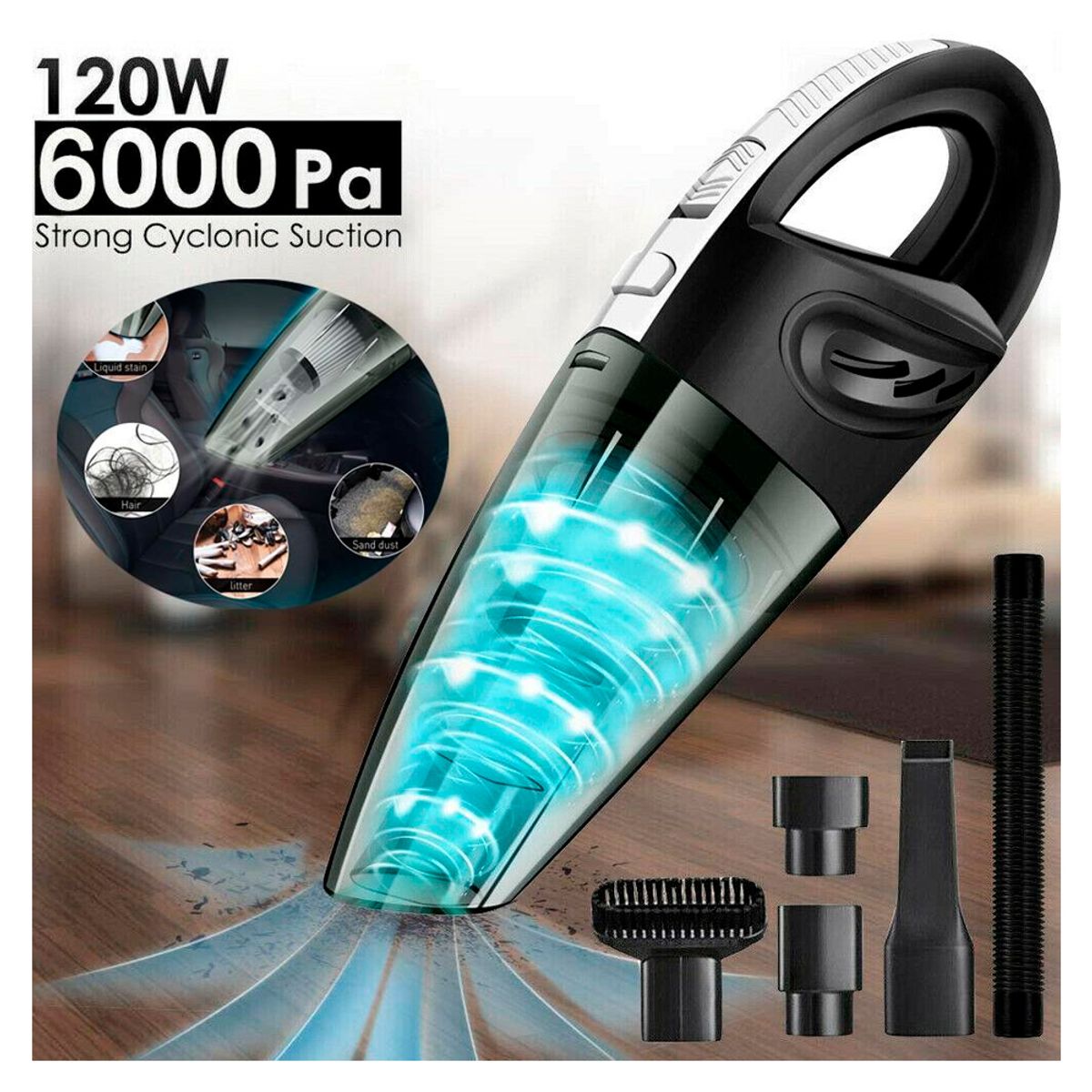 IRM - Aspiradora Portátil Para Auto y Hogar Inalámbrica