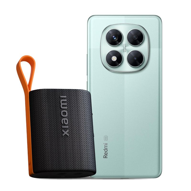 XIAOMI - KIT Celular Redmi Note 14 Pro 5G 256GB Coral Green + Xiaomi Sound Pocket 5W