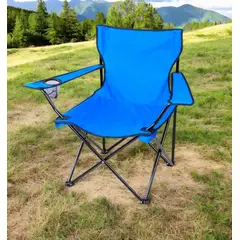 JARDIMEX - Silla Plegable Con Portavasos Camping De Playa Pesca Picnic