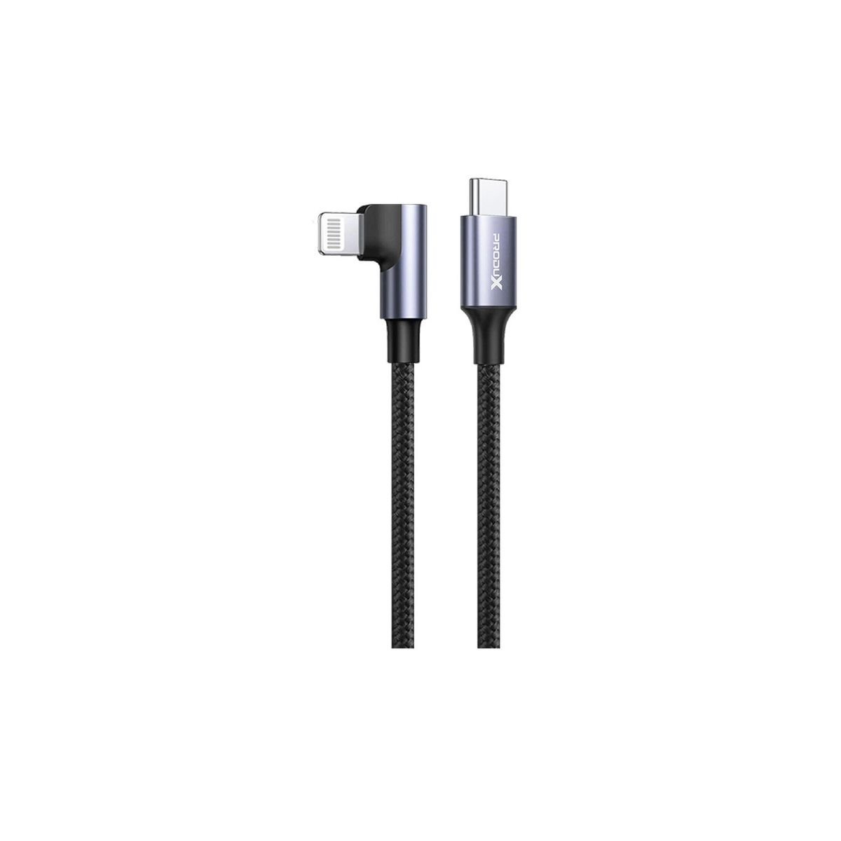 MOTOMO - Cable Motomo Game Playing tipo C a Lightning 20W Trenzado Negro