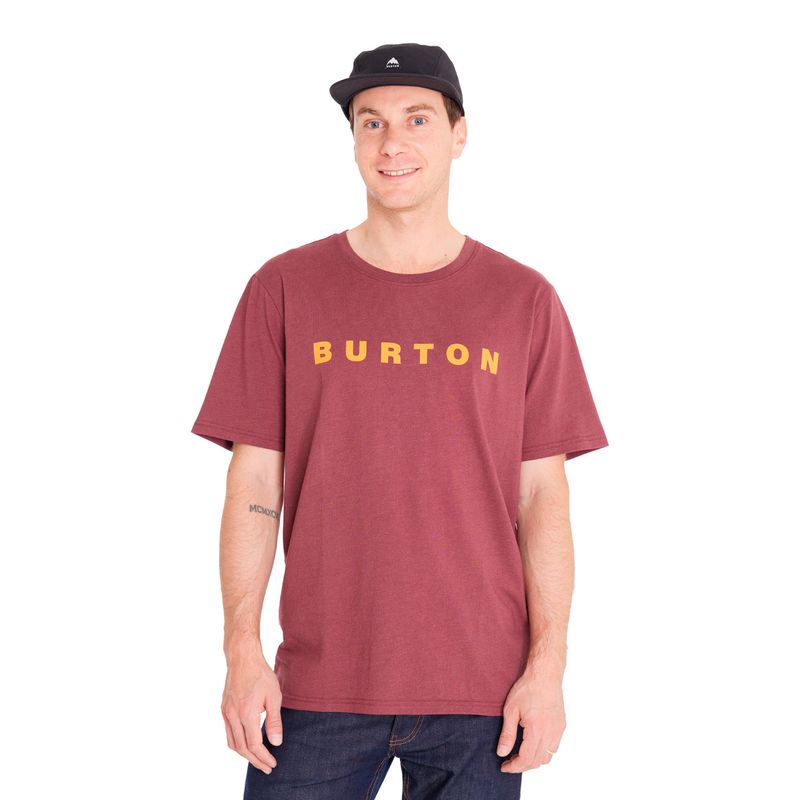 BURTON - Polera Manga Corta Hombre Horizon Burdeo BURTON