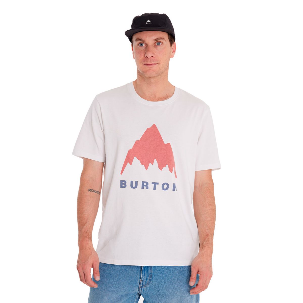 BURTON - Polera manga corta Hombre Short S Blanco BURTON