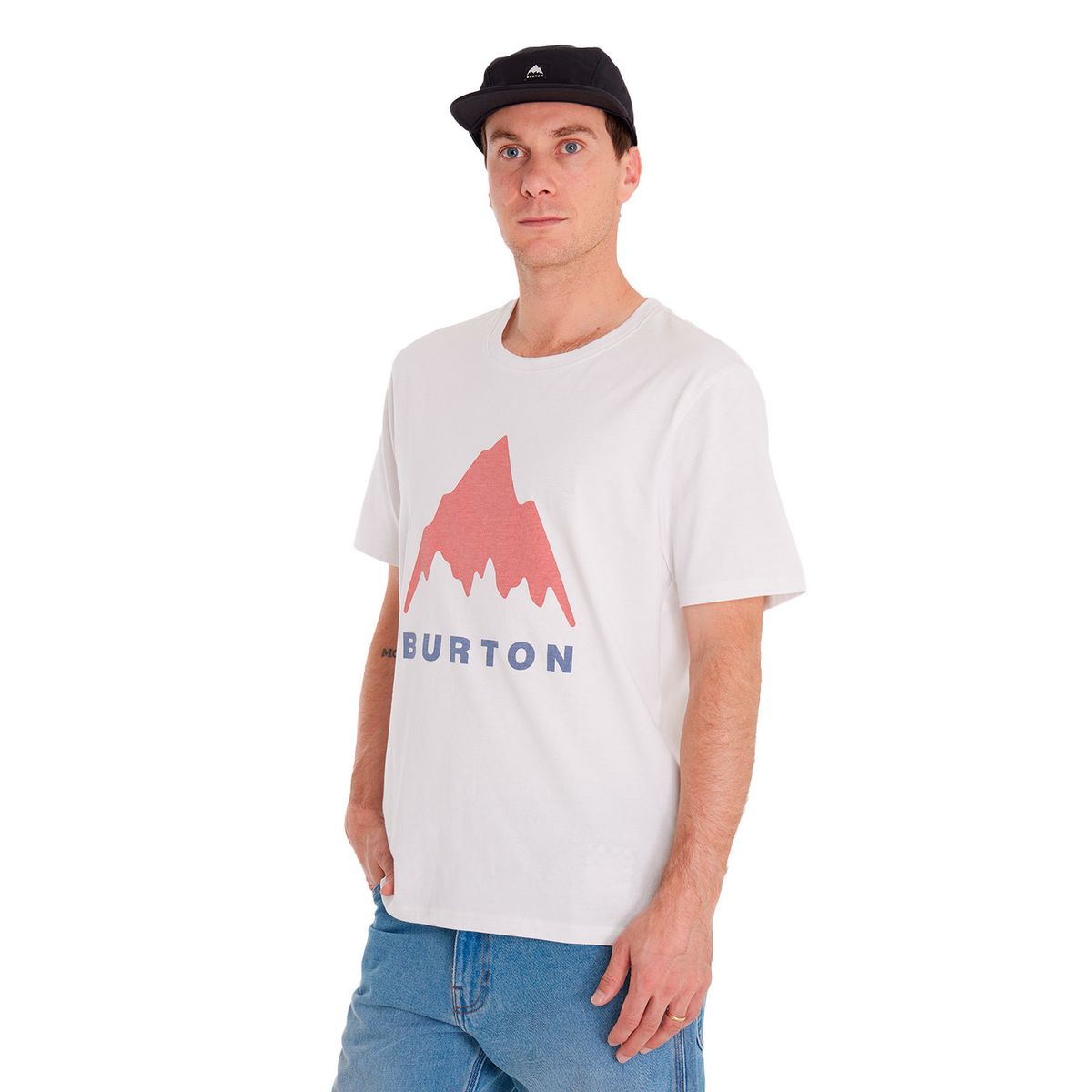 BURTON - Polera manga corta Hombre Short S Blanco BURTON