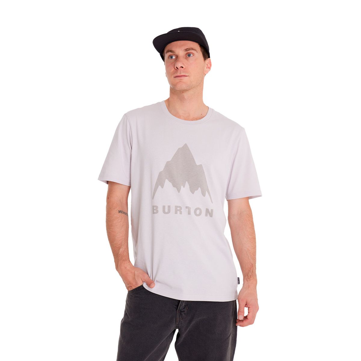 BURTON - Polera manga corta Hombre Short Sl Gris BURTON