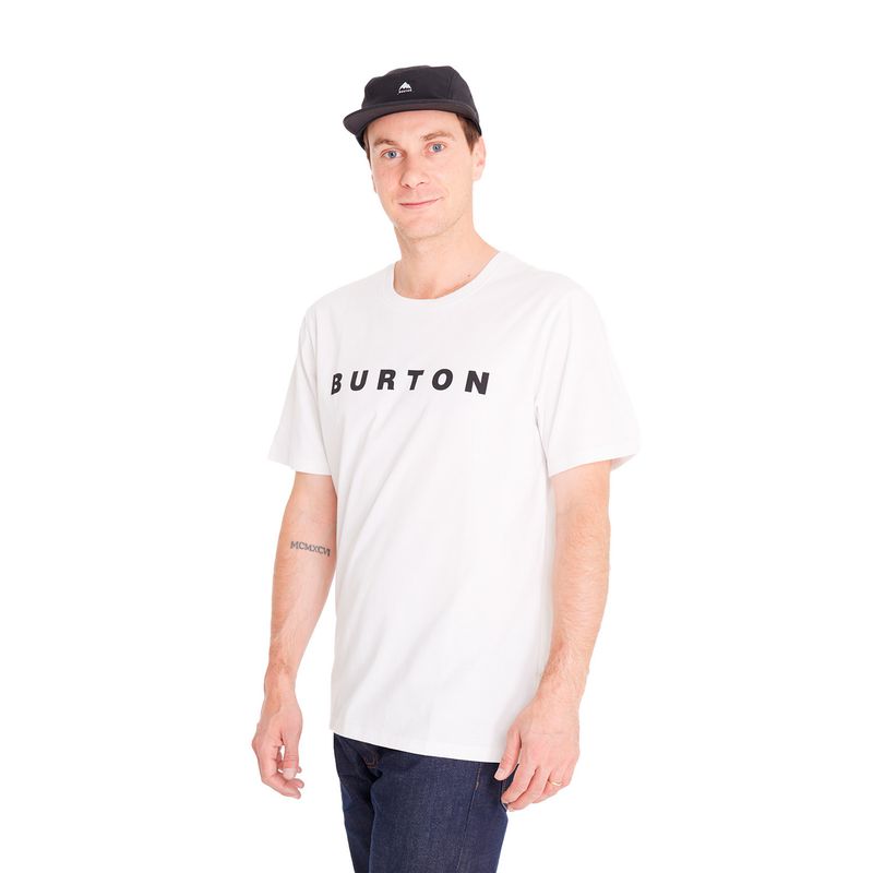 BURTON - Polera manga corta Hombre Short Sl Blanco BURTON