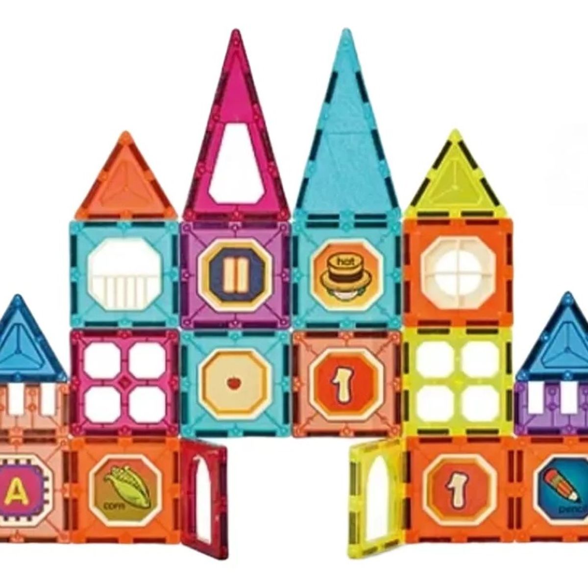 GENERICO - Juego De Construcción Magnético Imán Bloques Niños 32pzs