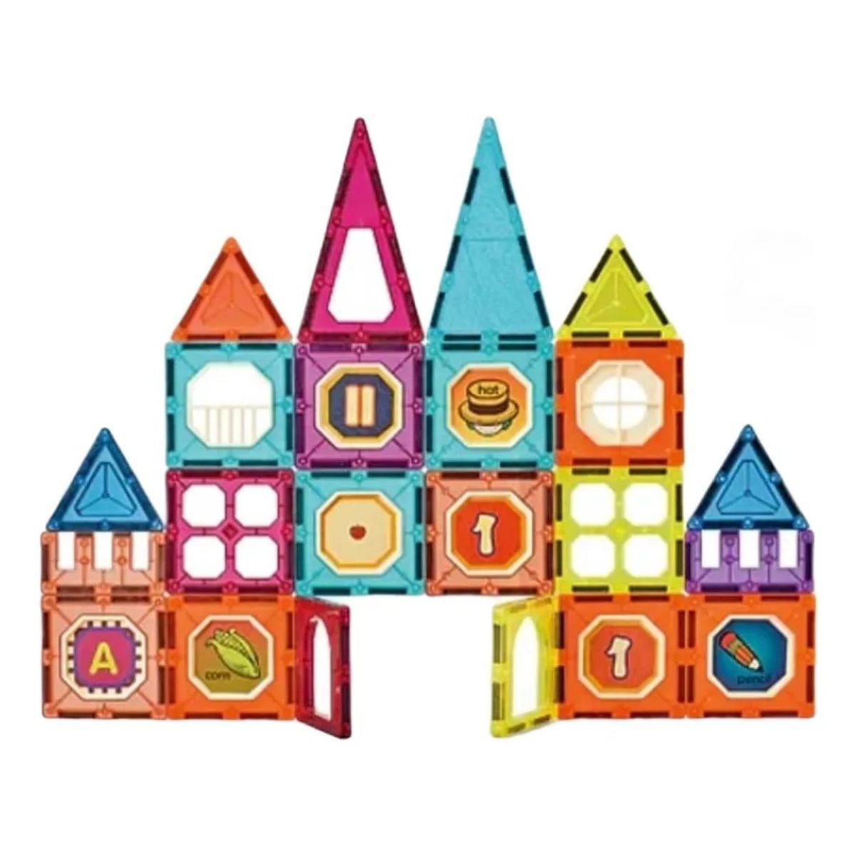 GENERICO - Juego De Construcción Magnético Imán Bloques Niños 32pzs