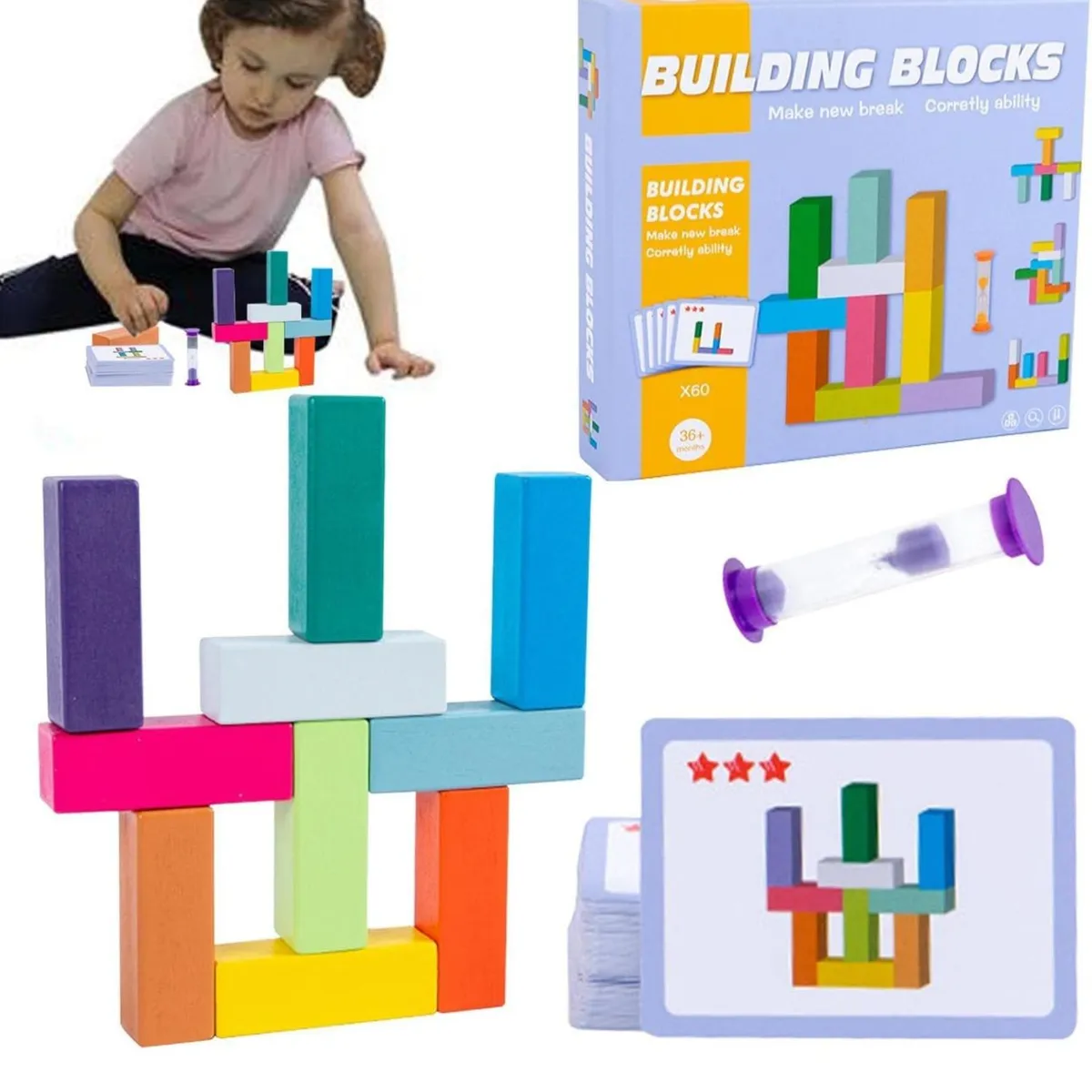 GENERICO - Bloques Armables Para Entretencion Montessori