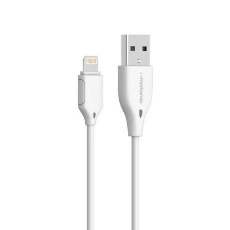 MOTOMO - Cable USB a Lightning Motomo, Alta Velocidad 2.4A, 3 Metros, Blanco