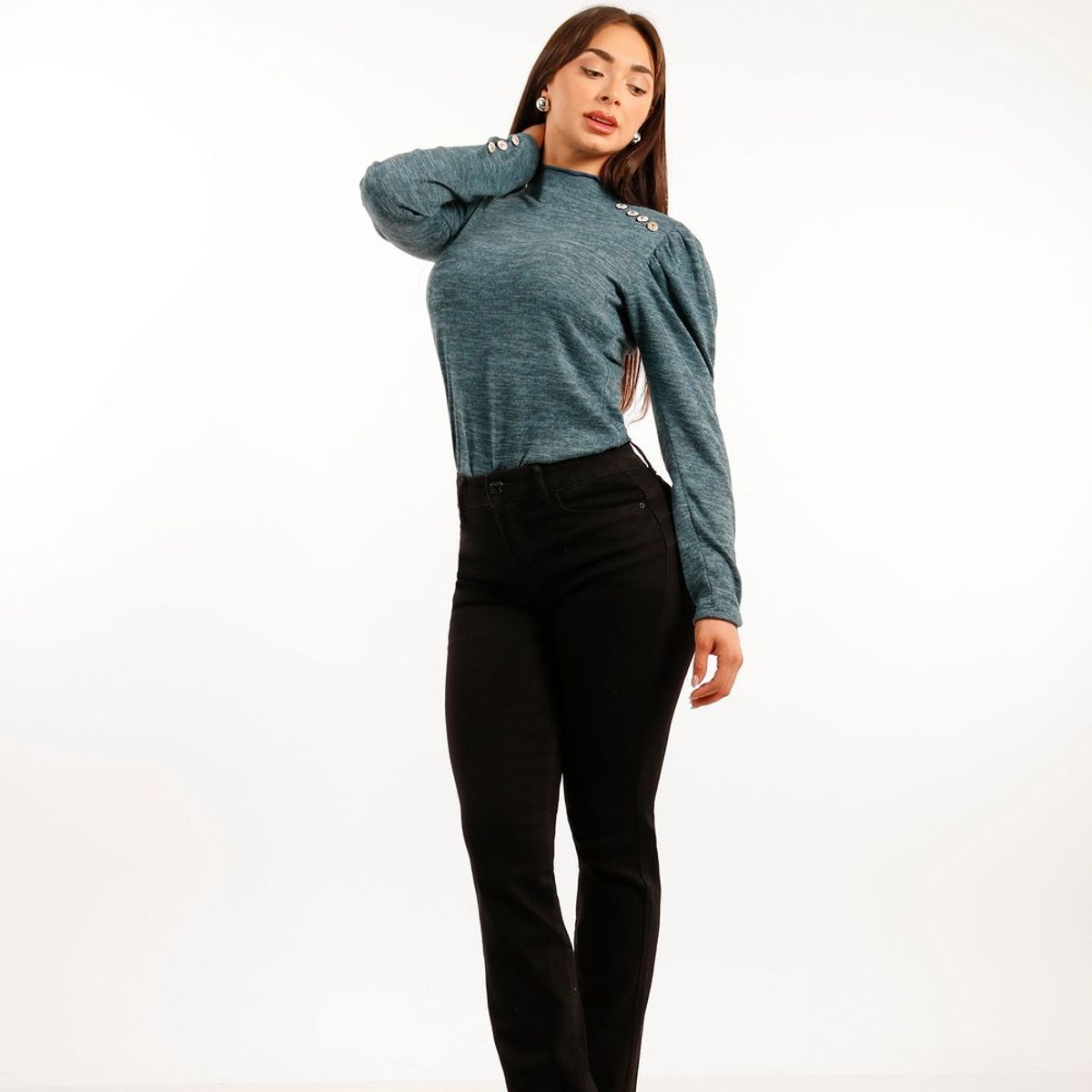 TENTATION - Jeans Recto TA Push Up Black Tentation