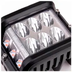 OFERTABKN - Foco Led Auto Spot Bicolor 36w 4x4 Estrobo Blanco + Rojo