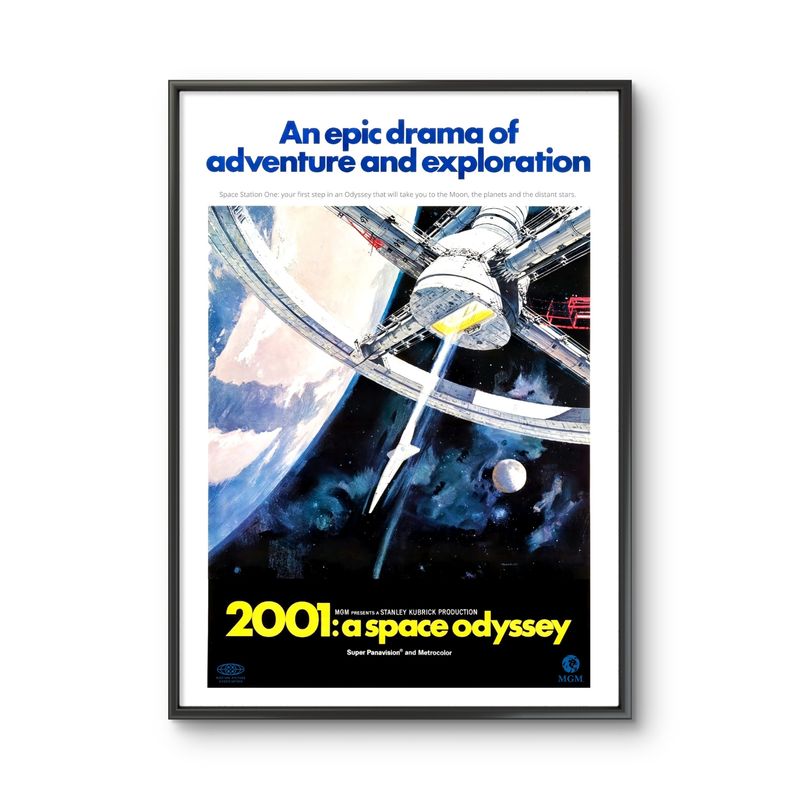 GENERICO - Cuadro decorativo Afiche Pelicula Odisea en el espacio 52x37cm